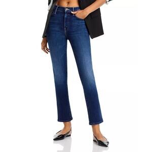 Mother Women's The Insider High Rise Ankle Jeans in Mind Games Blue 29 NWT